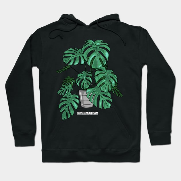 MONSTERA DELICIOSA Hoodie by AMOS_STUDIO